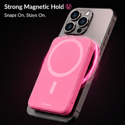 "PinkNova" Magnetic Powerbank