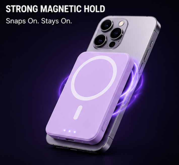 "VioletX" Magnetic Powerbank