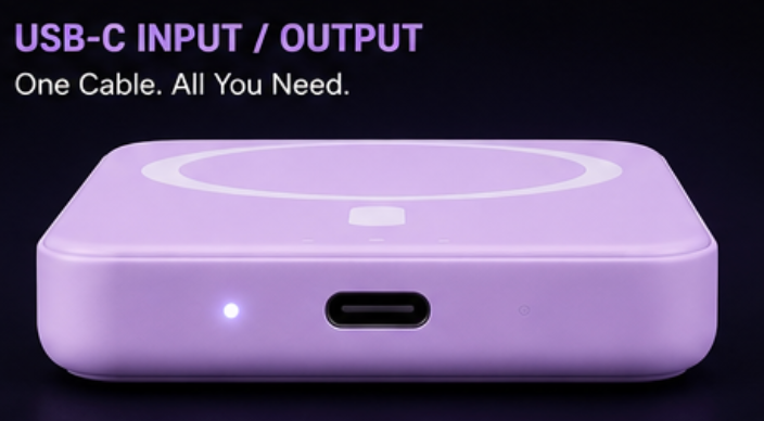 "VioletX" Magnetic Powerbank