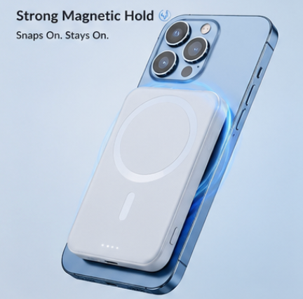 "WhiteAngel" Magnetic Powerbank