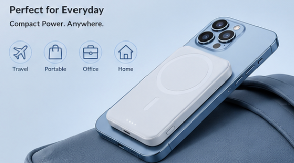 "WhiteAngel" Magnetic Powerbank